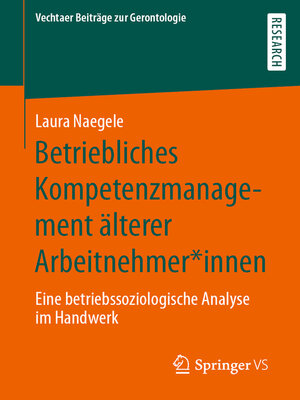cover image of Betriebliches Kompetenzmanagement älterer Arbeitnehmer*innen